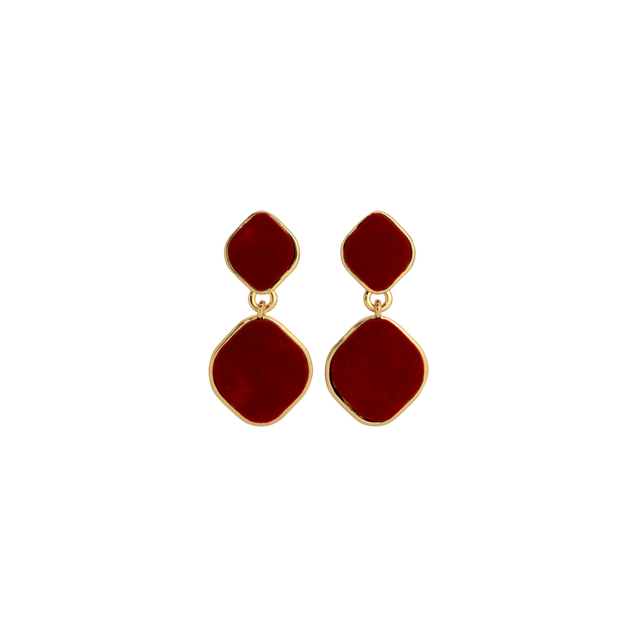Alma Burgundy Velvet