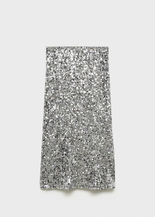 Sequin Midi Skirt