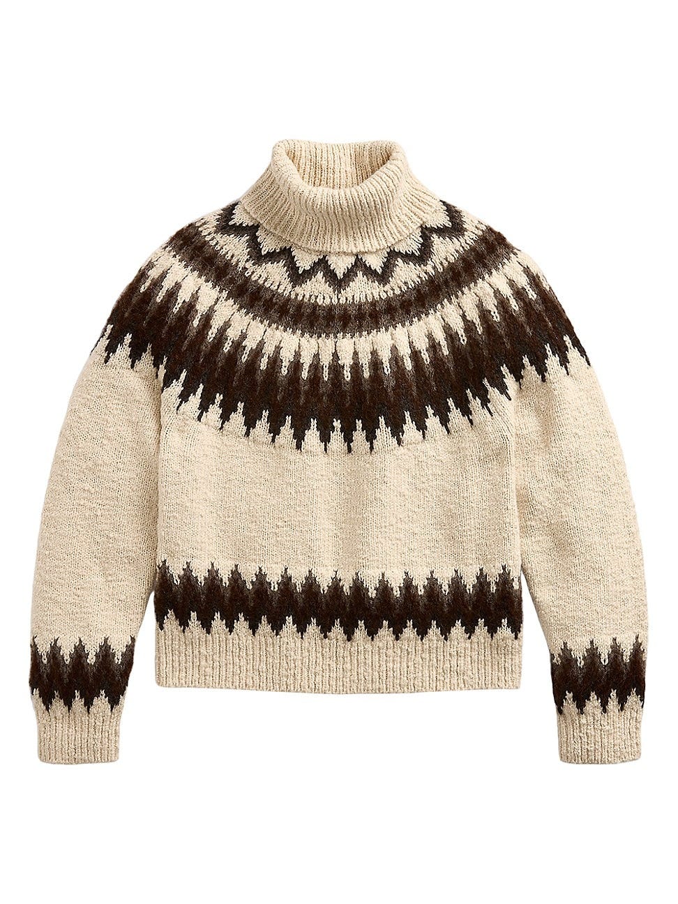 Fair Isle-Inspired Wool-Blend Turtleneck Sweater