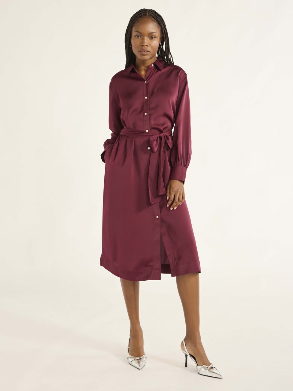 Belted Midi Shirtdress