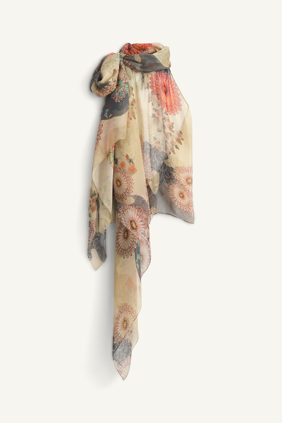 x Kate Moss 100% Silk Scarf Top 