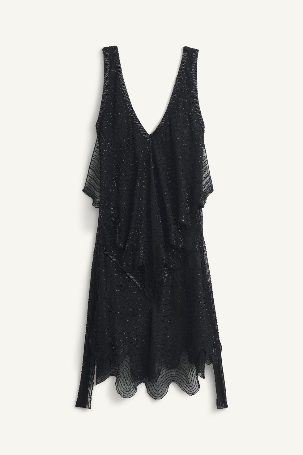 x Kate Moss Beaded Asymmetric Dress 