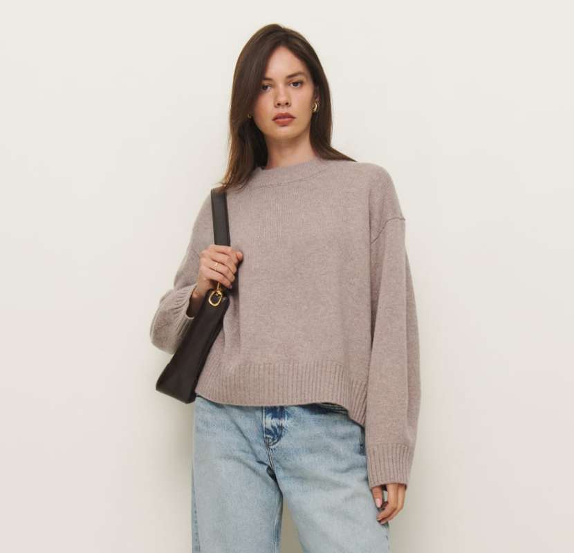 Cove Cashmere Oversized Crew