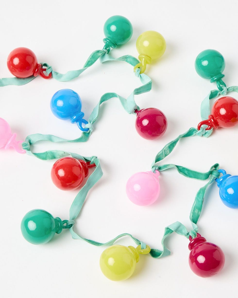 Gloss Glass Christmas Baubles Garland