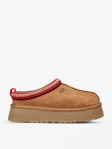 Tazz suede and shearling slippers