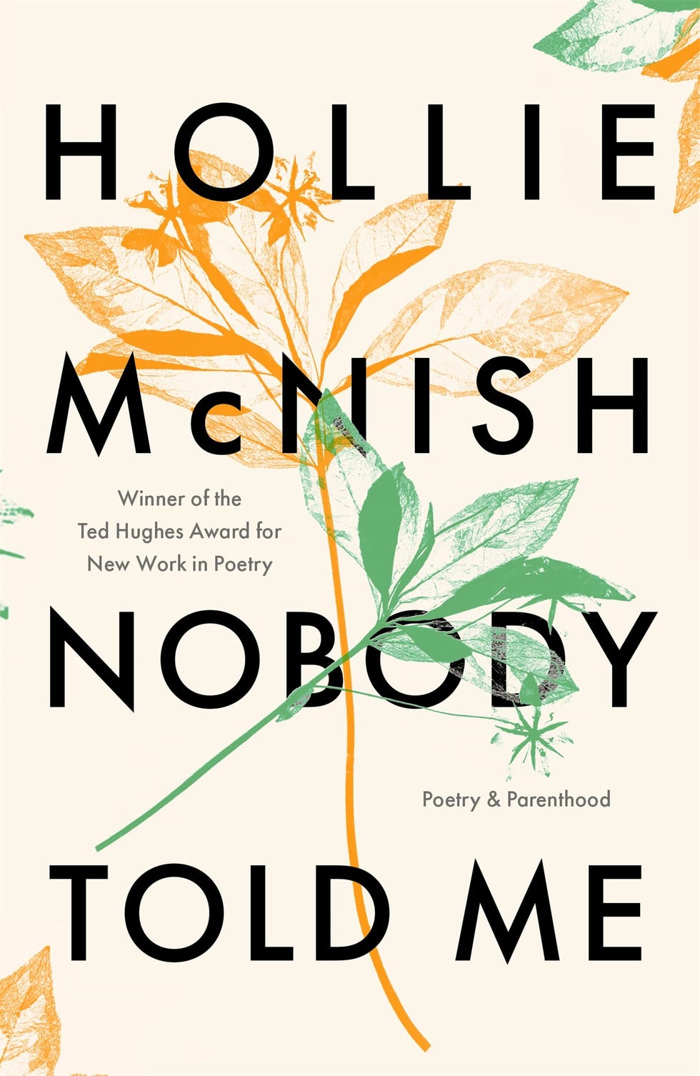 Nobody Told Me: Poetry and Parenthood by Hollie McNish