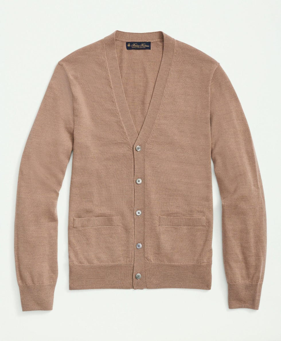 Fine Merino Wool Cardigan Sweater 