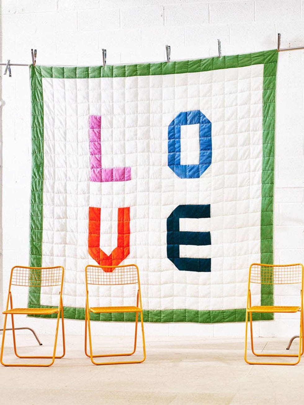 Love Quilted Patchwork Bedspread