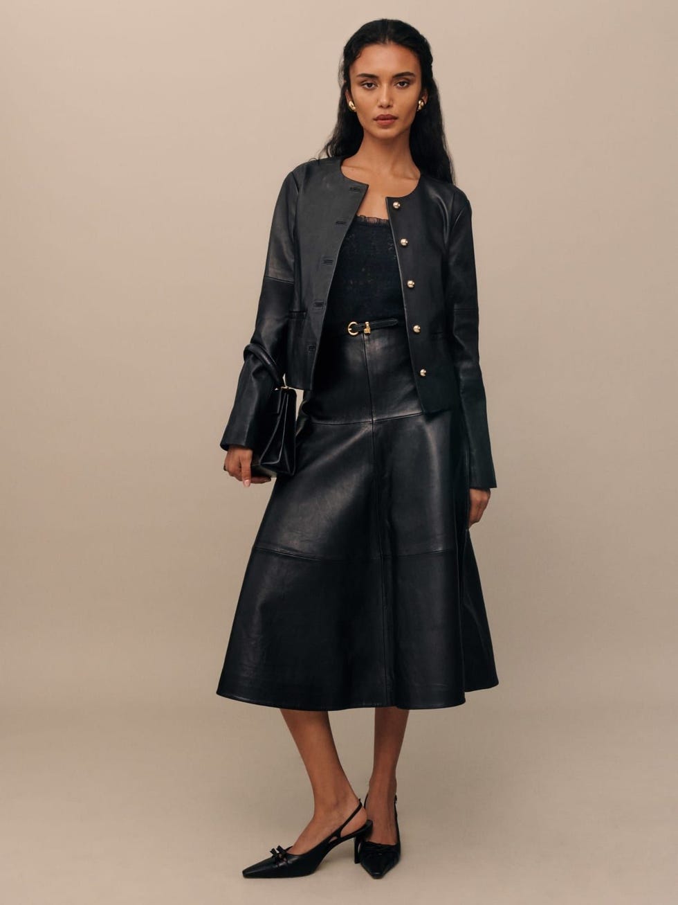 Veda Carmen leather skirt