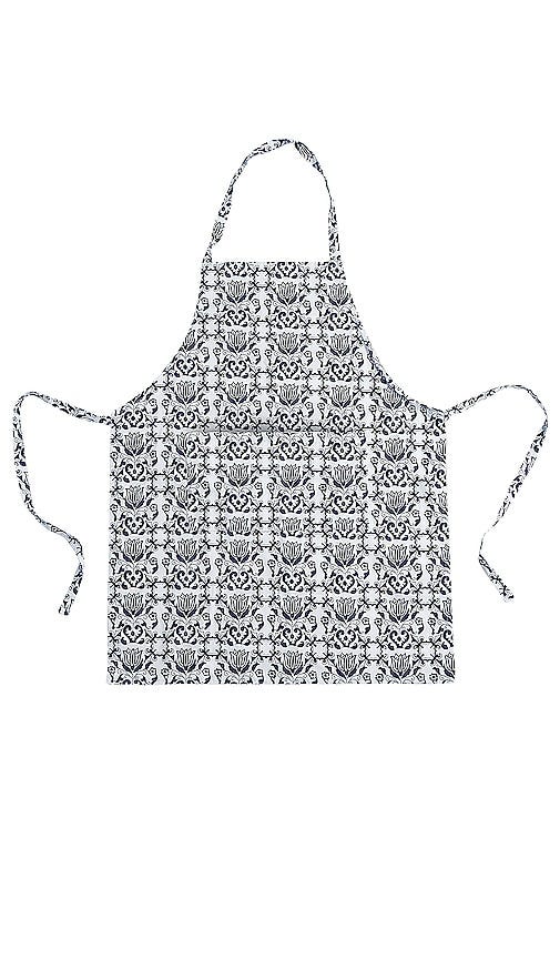 Blue & White Apron in Navy.