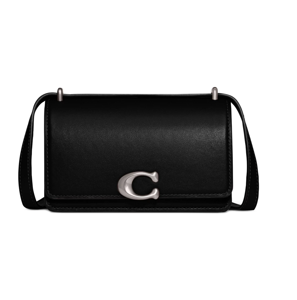 Luxe Refined Calf Leather Bandit Crossbody Bag