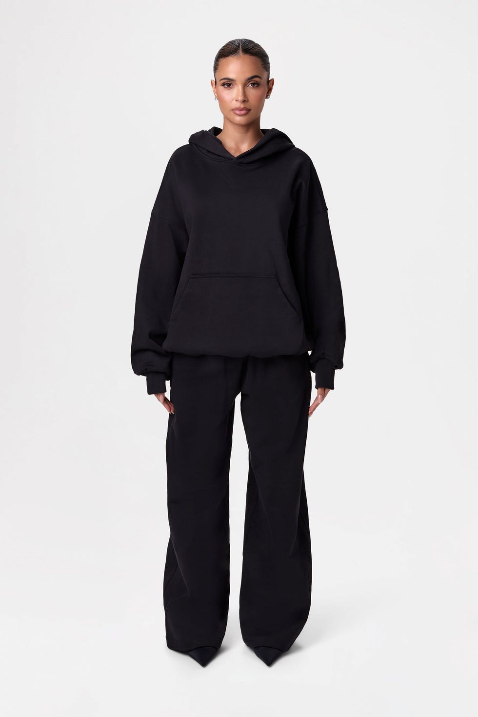 French Cotton-Terry Oversized Hoodie