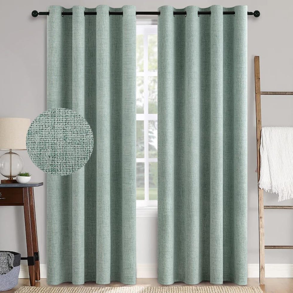 Cortinas aislantes térmicas de lino sintético