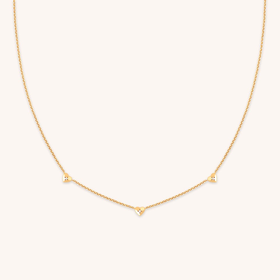 Heart Charm Necklace in Gold