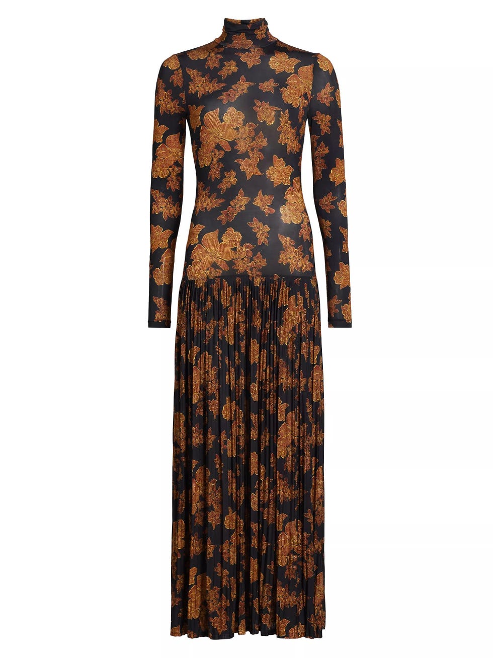 Amaya Floral Turtleneck Dress