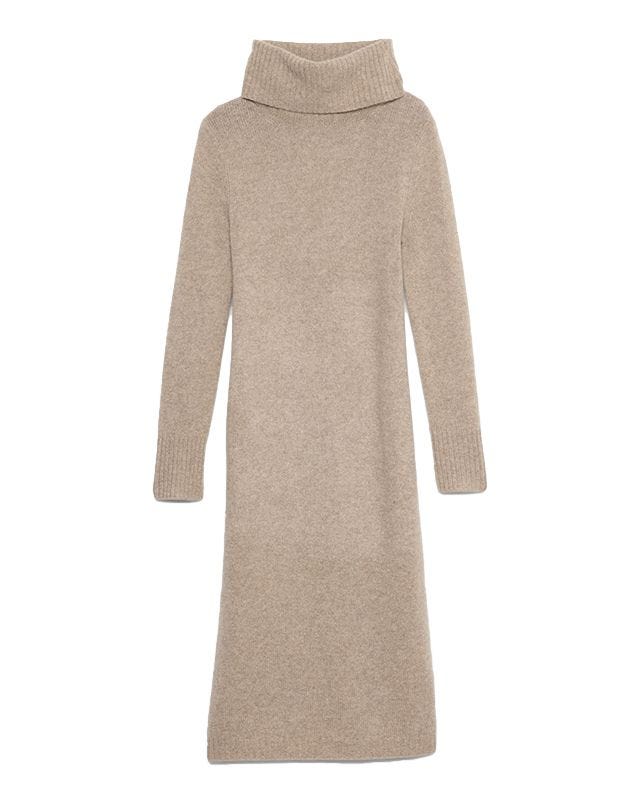 Cashmere Turtleneck Midi Sweater Dress Cashmere Turtleneck Midi Sweater Dress