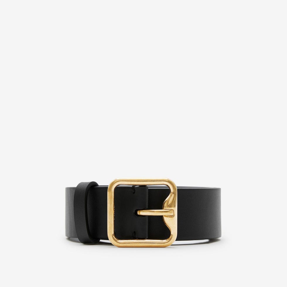 Leather B Buckle Belt