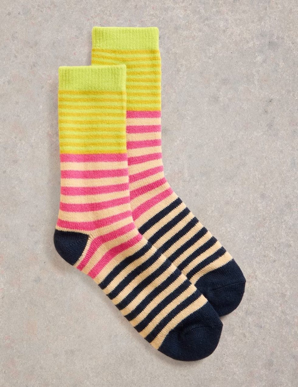 Striped Ankle High Socks