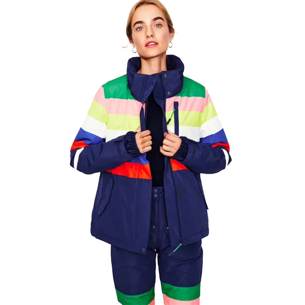Rainbow Stripe Ski Jacket 