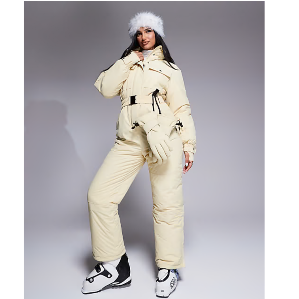 Retro Belted Ski Suit