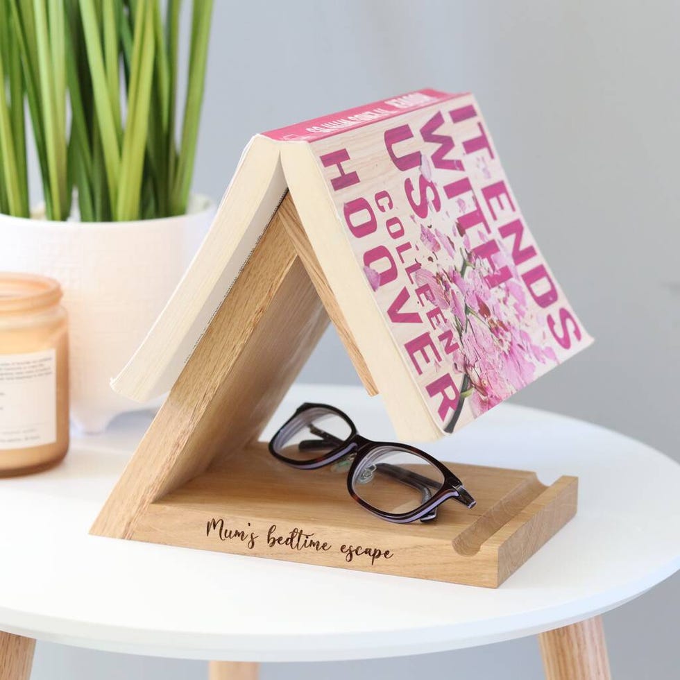 Personalised Bookrest In Solid Oak (£40, Not On The High Street)