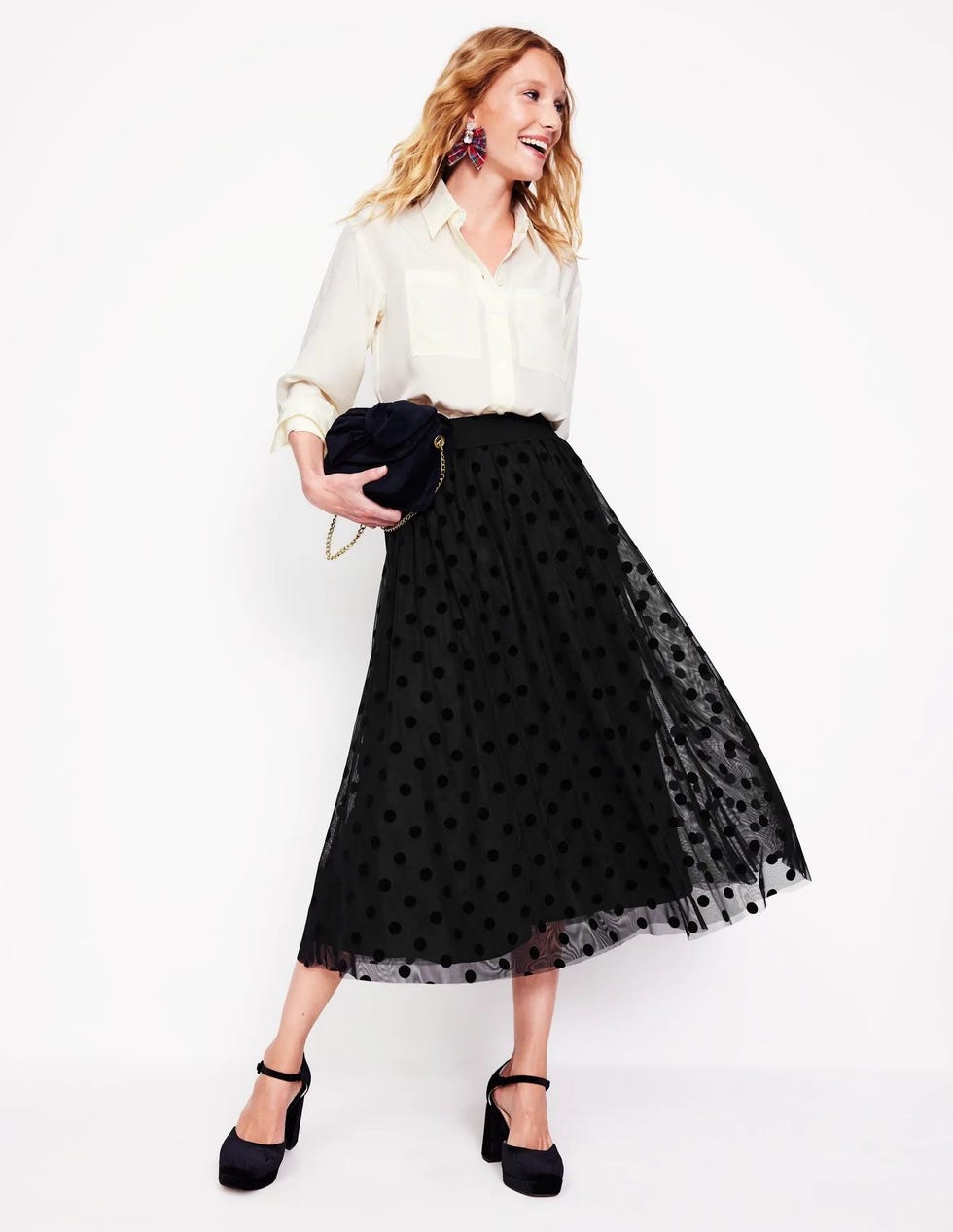 Isabella Tulle Midi Skirt