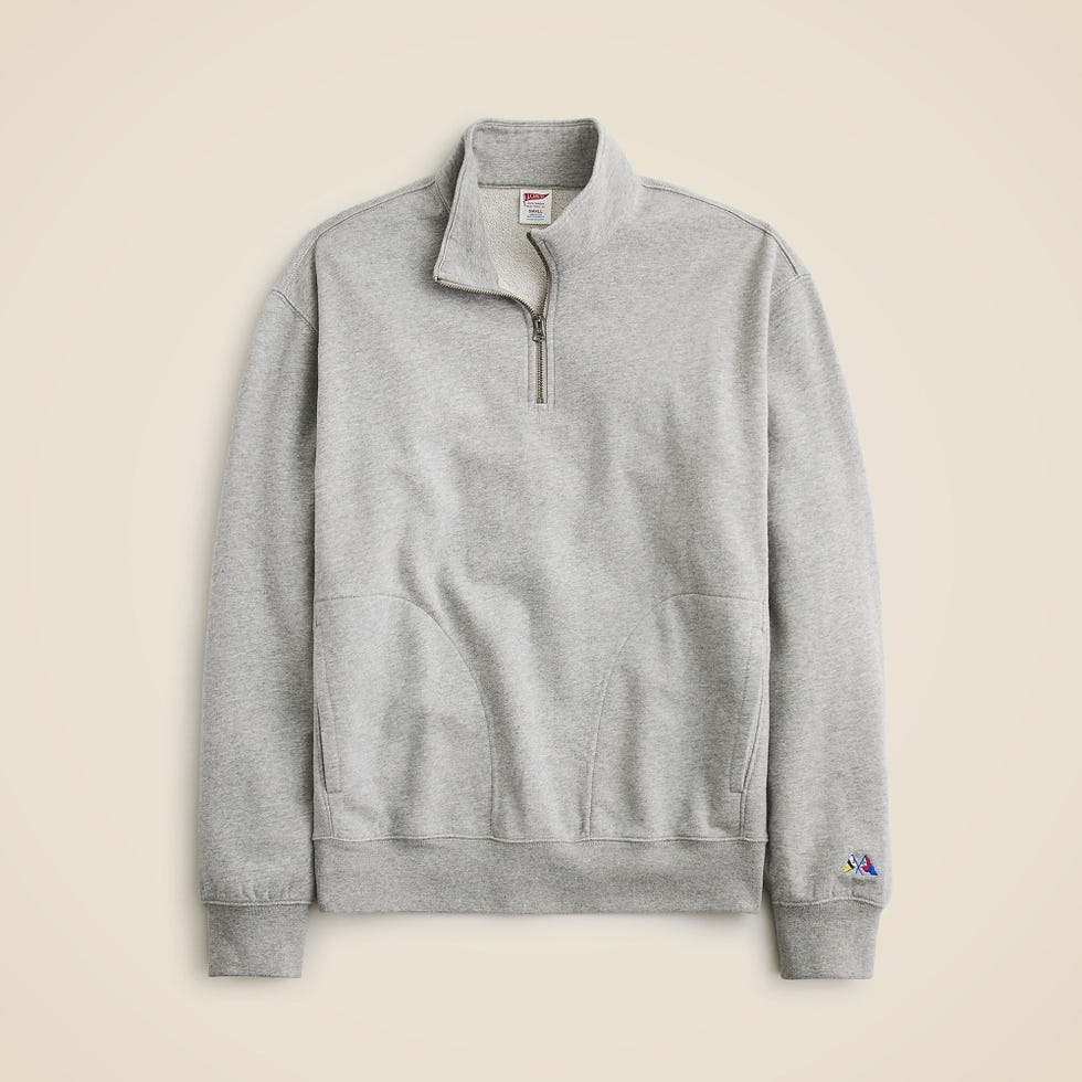 Relaxed-fit Lightweight French Terry Quarter-zip Sweatshirt