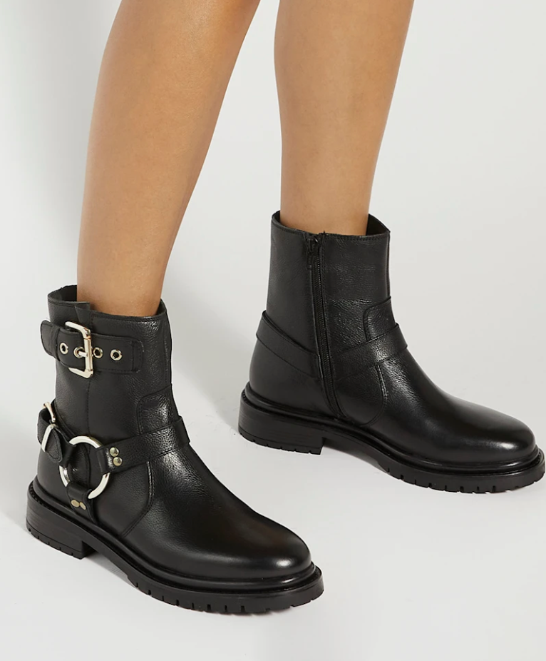 Panos Cleated Sole Biker Boots