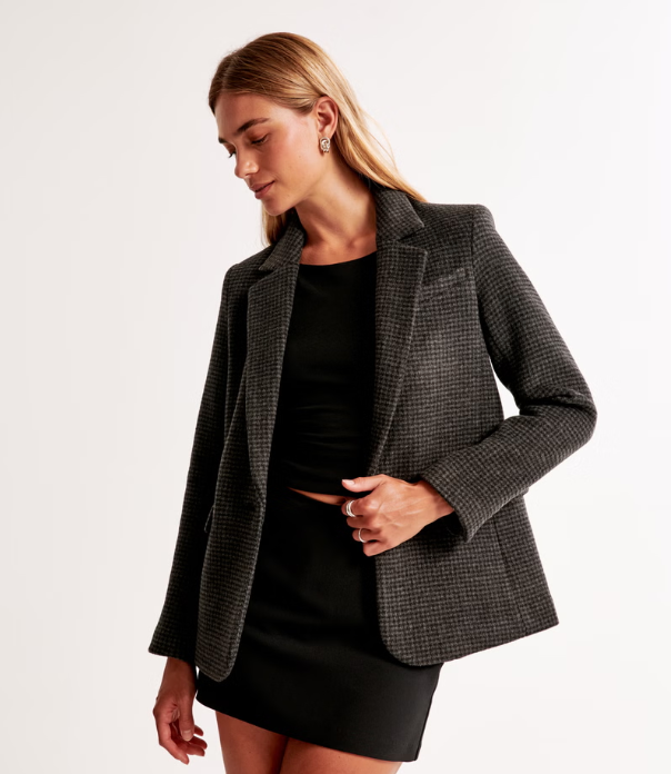 Wool-Blend Blazer