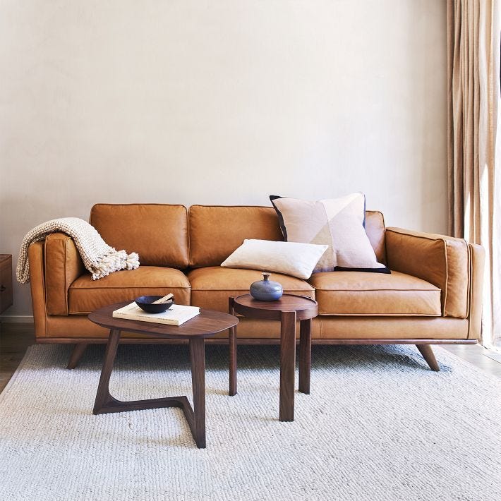Zander 90" Leather Sofa