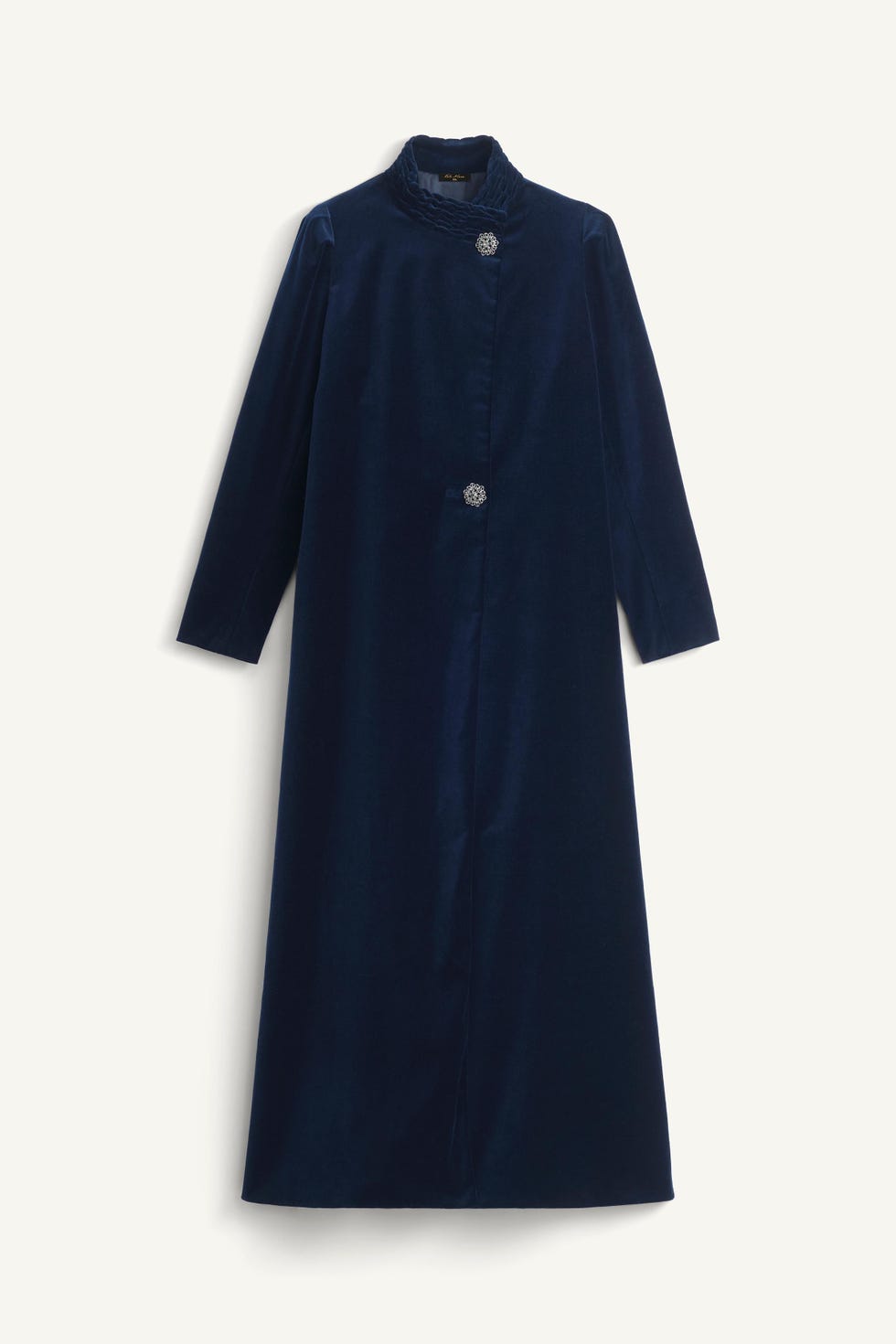 x Kate Moss Long Velvet Coat 