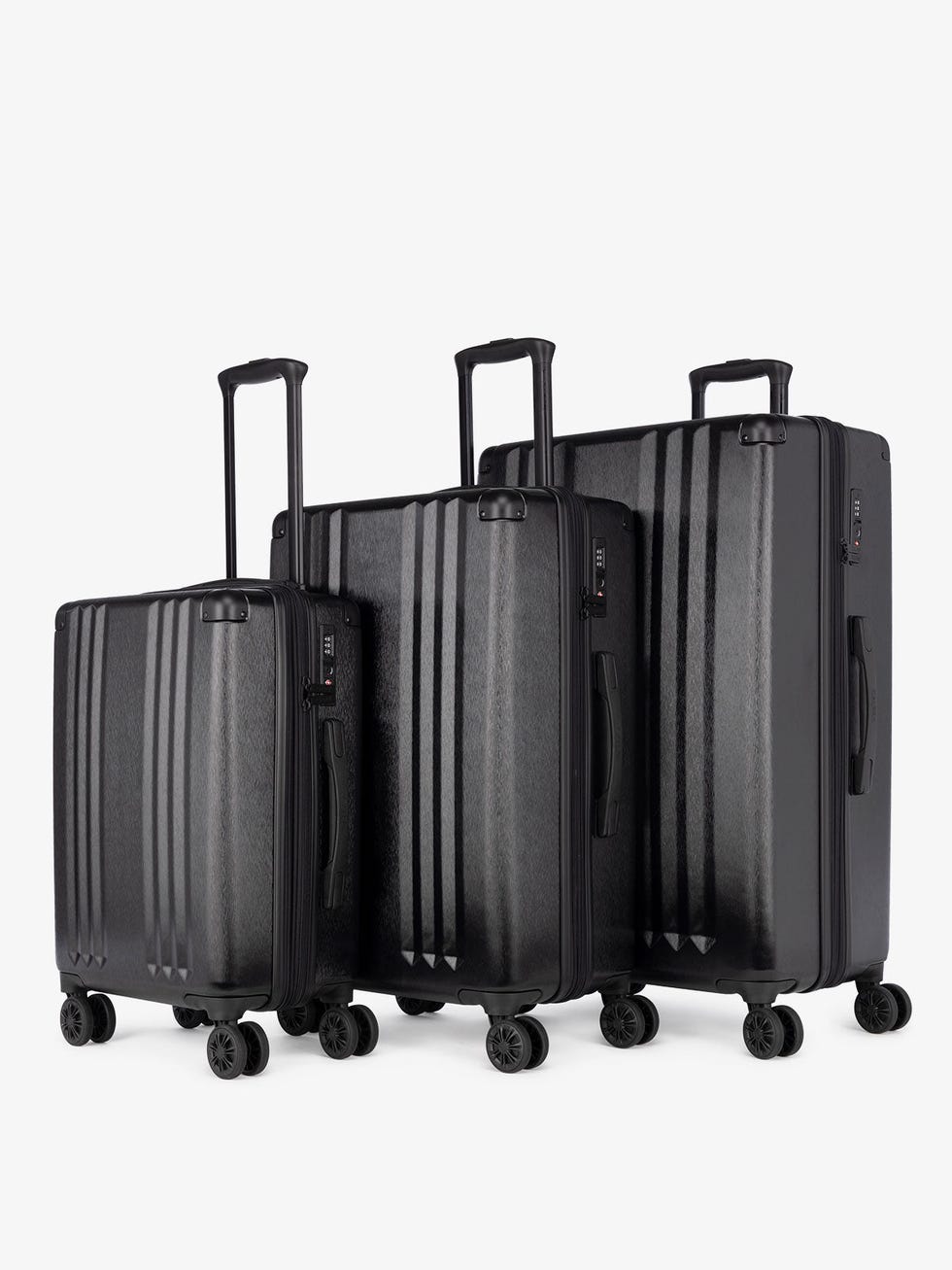 Ambeur 3-piece luggage set in black