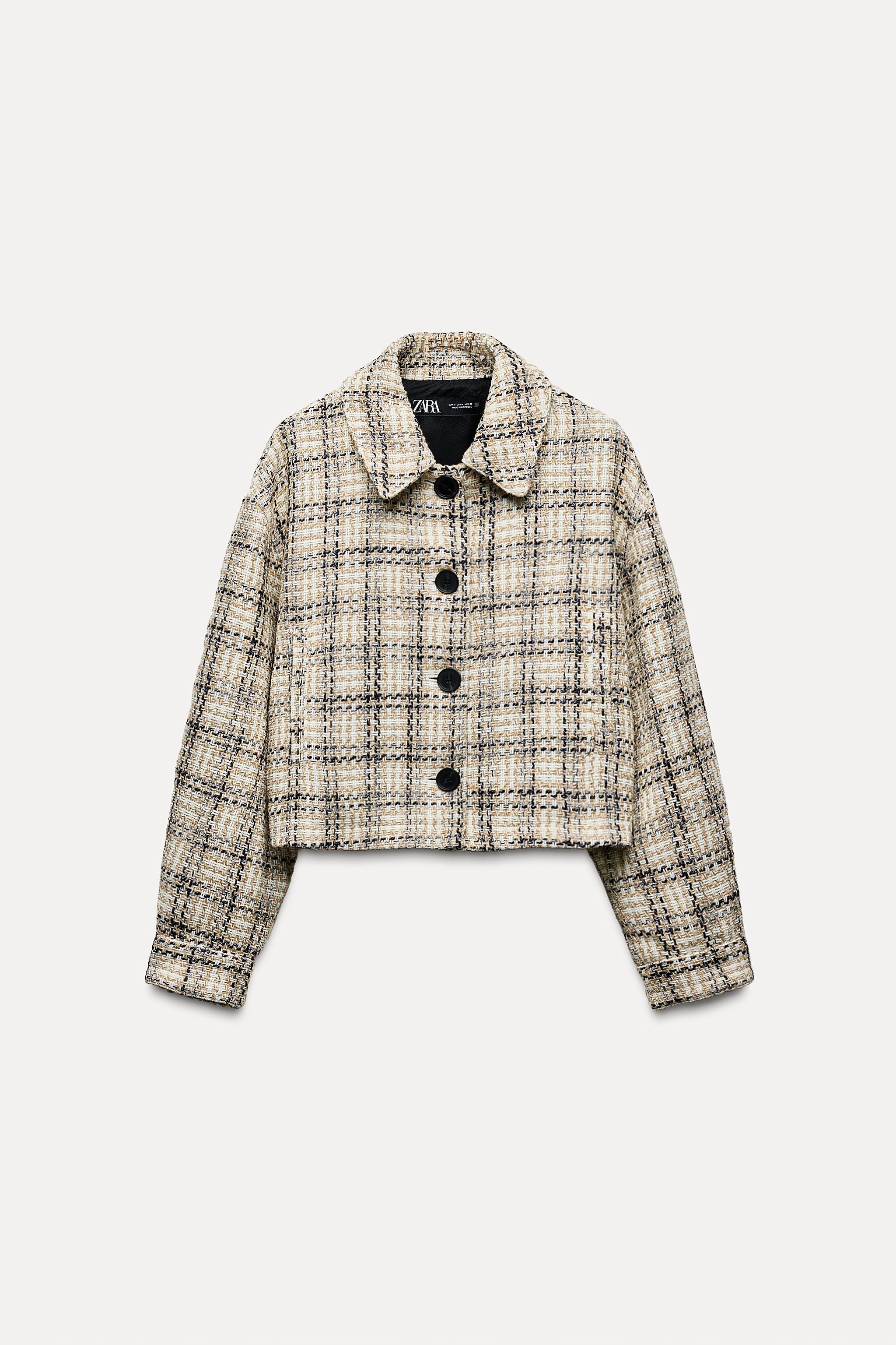 ZARA - 50点以上まとめ売り ZARA NEW WOMAN CROPPED BLAZER WITH FLAPS JACKET ECRU 2764