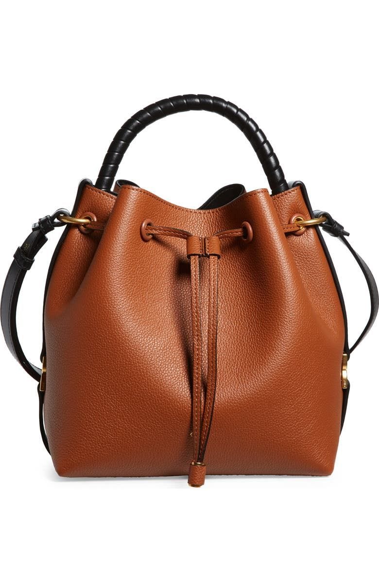Marcie Leather Bucket Bag