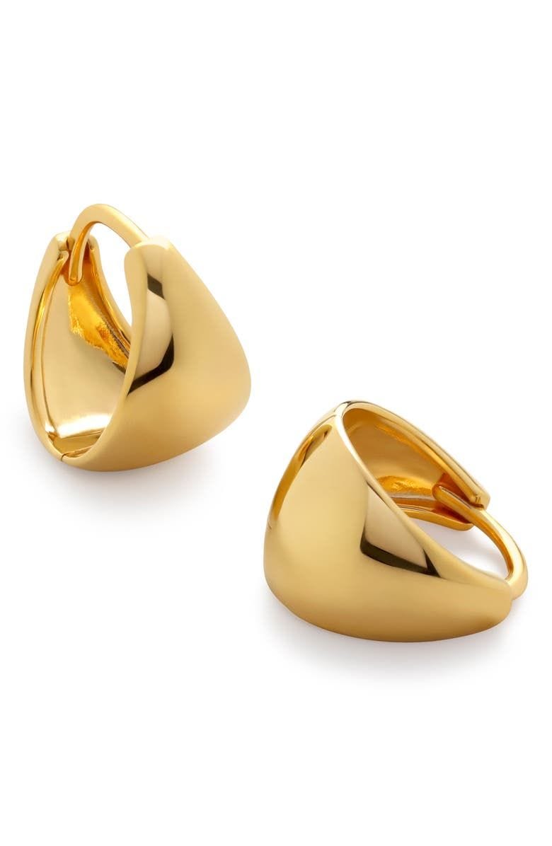 Tapered Huggie Earrings