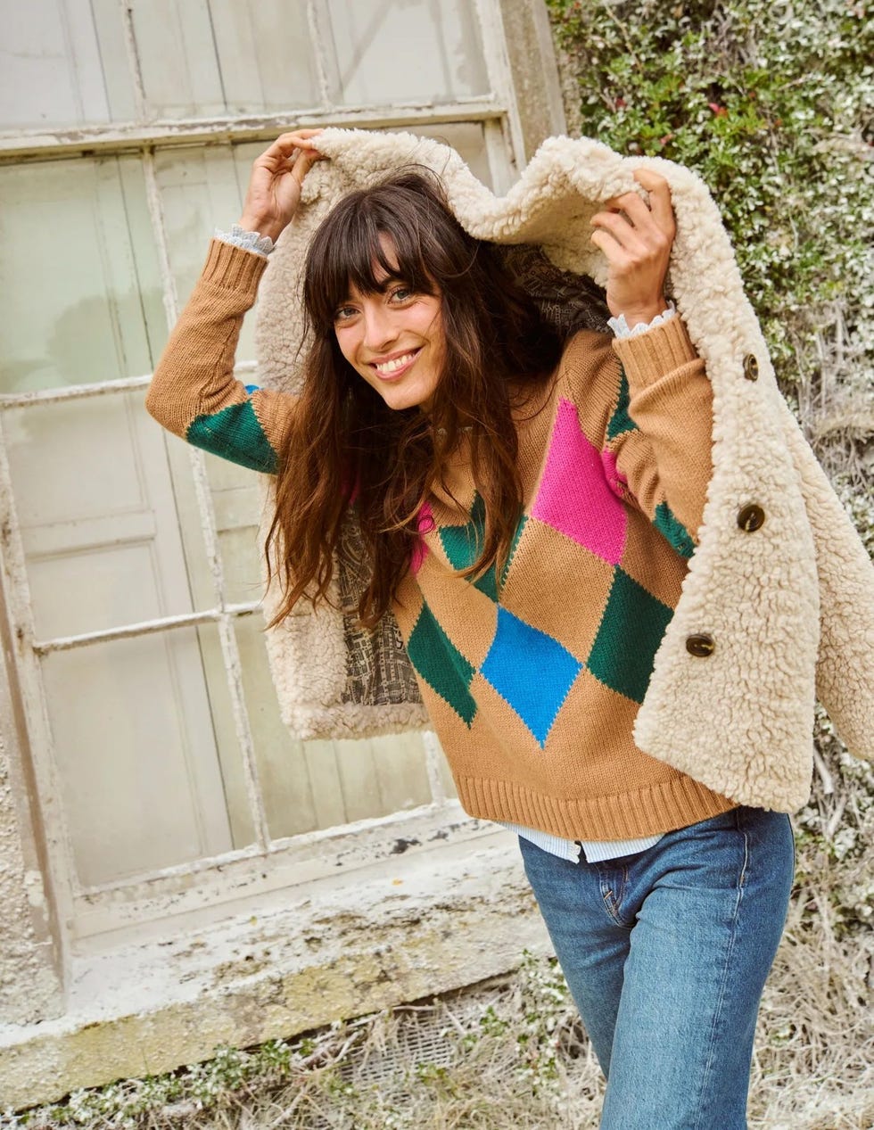 Argyle Crew Neck Jumper