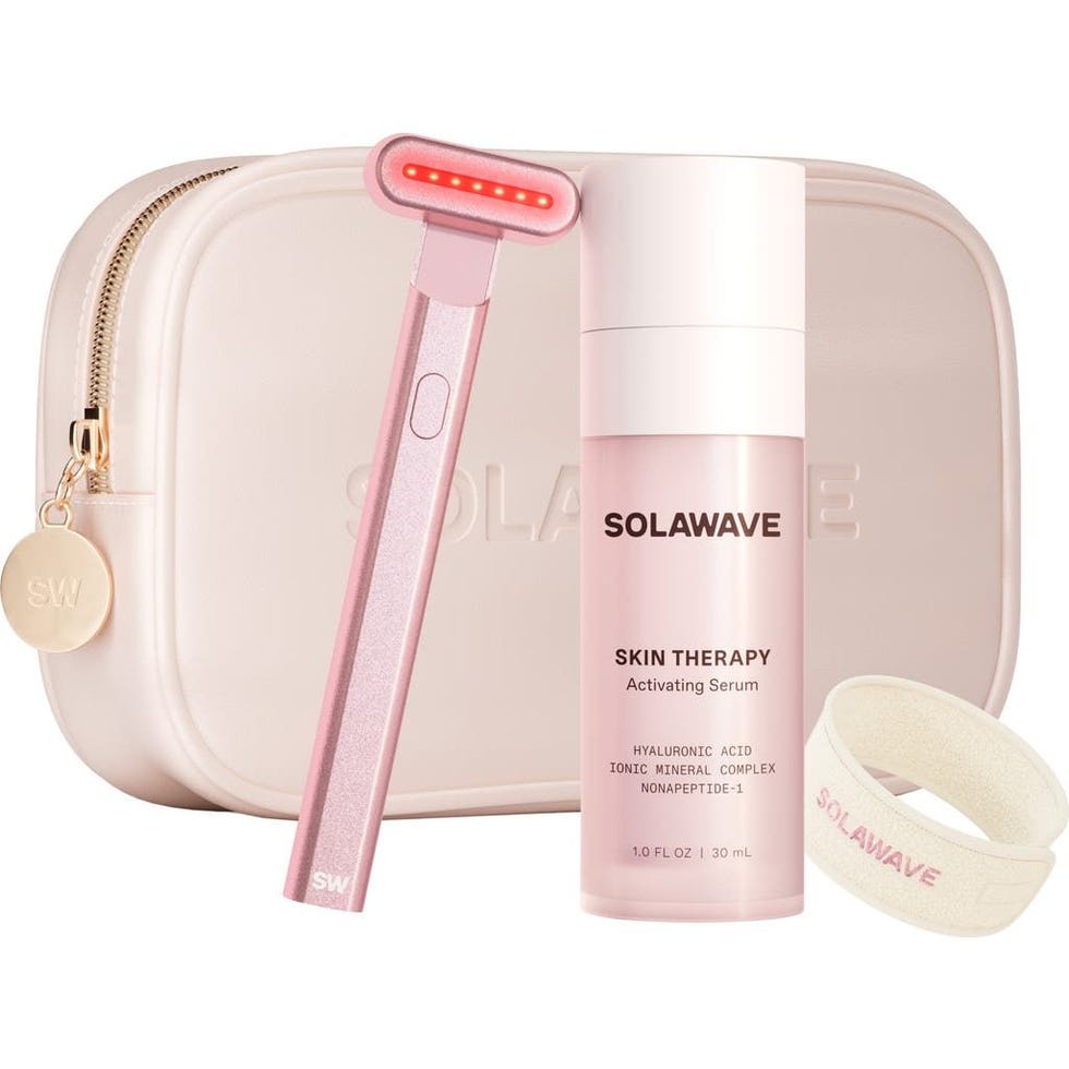 4-in-1 Red Light Skin Care Wand Set in Pink