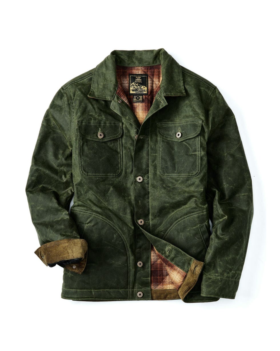 Flannel-Lined Quilted Waxed Rancher