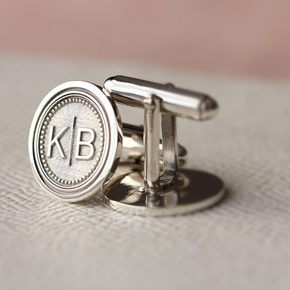 Personalised Monogram Silver Cufflinks