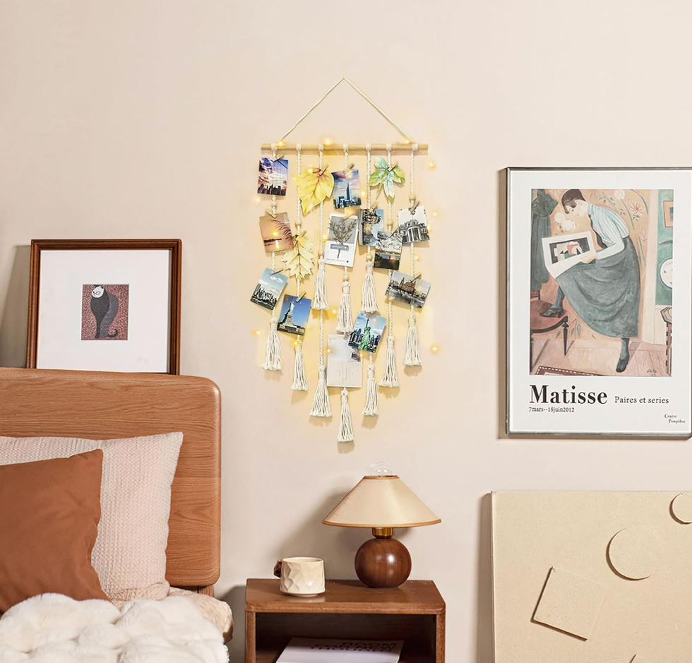 Macrame Hanging Photo Display