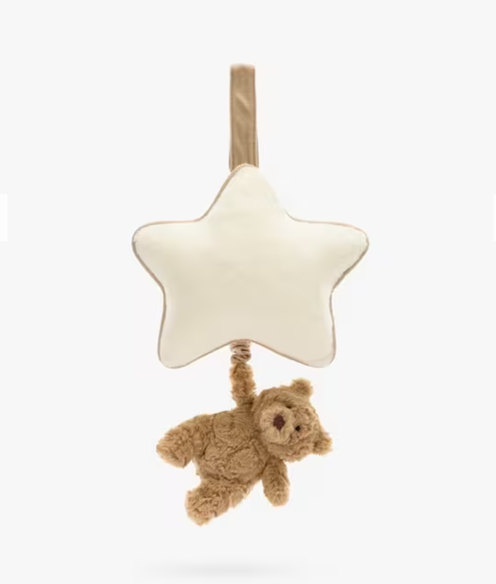 Bartholomew Bear Musical Pull Soft Toy  Brown