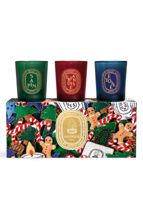 Sapin, Friandise, and Étoile Candle Gift Set