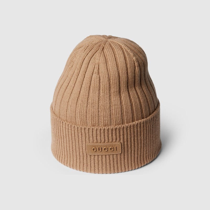 Rib Knit Wool Hat