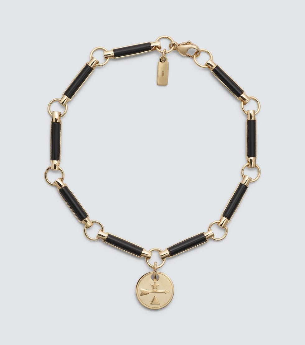 Dream 18kt gold chain bracelet with onyx