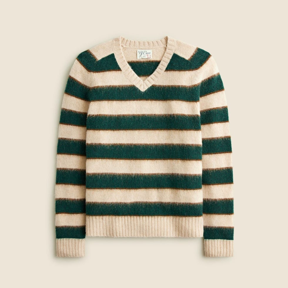 Brushed Wool V-Neck Sweater