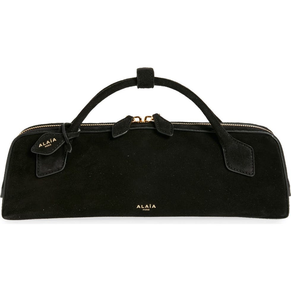 Le Teckel Suede East/West Clutch