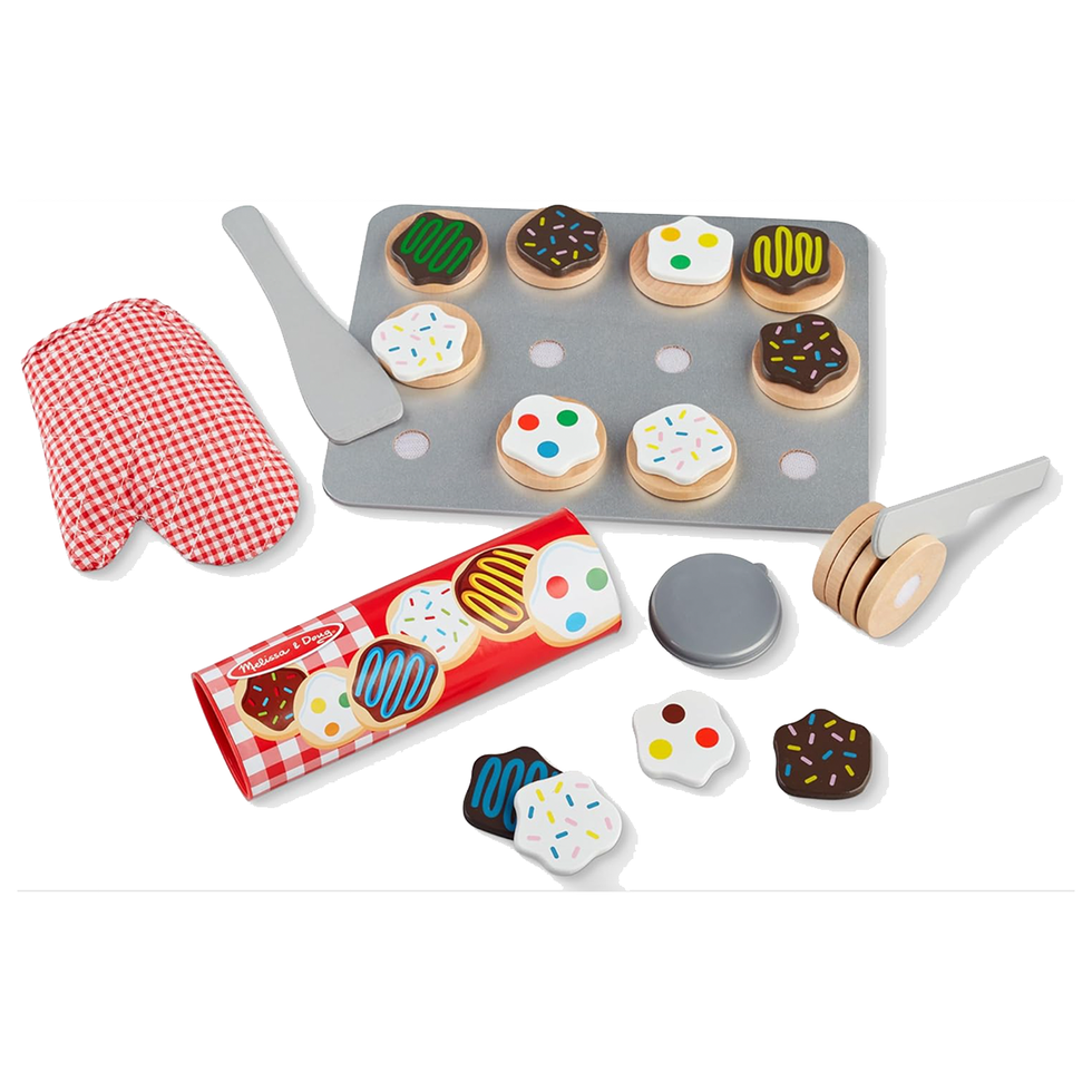 Wooden Cookie Play Food Set