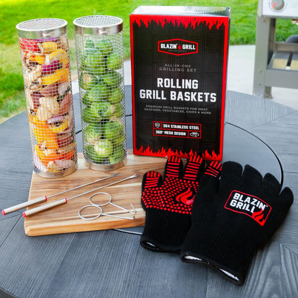 Rolling Grill Basket