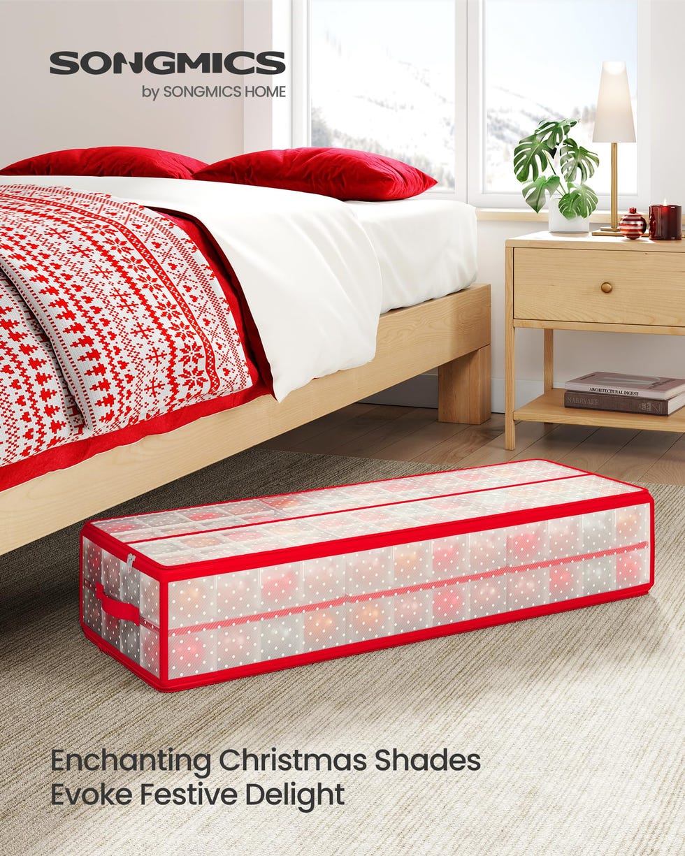 Under-the-Bed Ornament Storage Box
