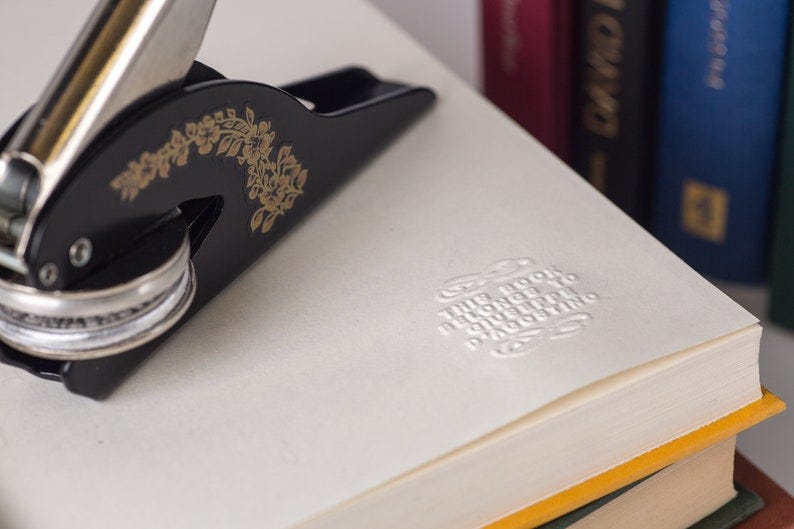 Wax Seals Book Embosser (£29.99, Etsy)